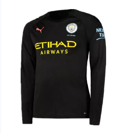 camiseta de Manchester City 2020 manga larga segunda